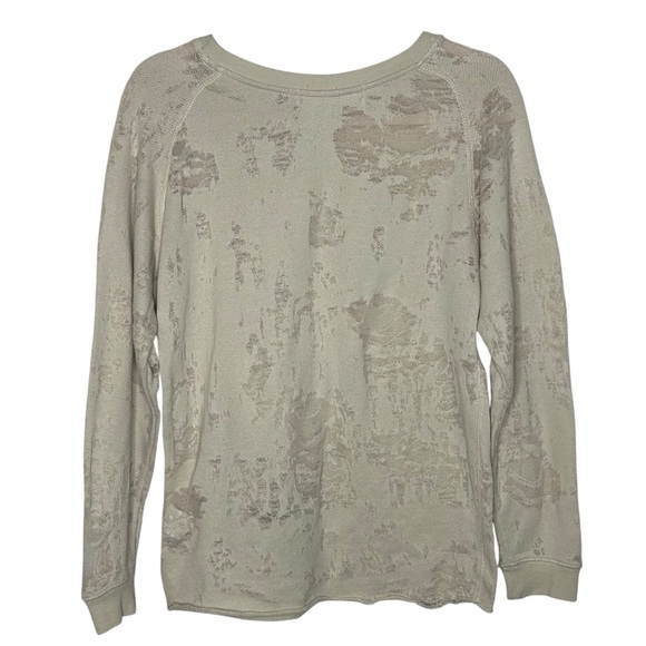 IRO Cenix Woman's Cream Off White Distressed Raw Hem Sweatshirt - Picture 3 of 12